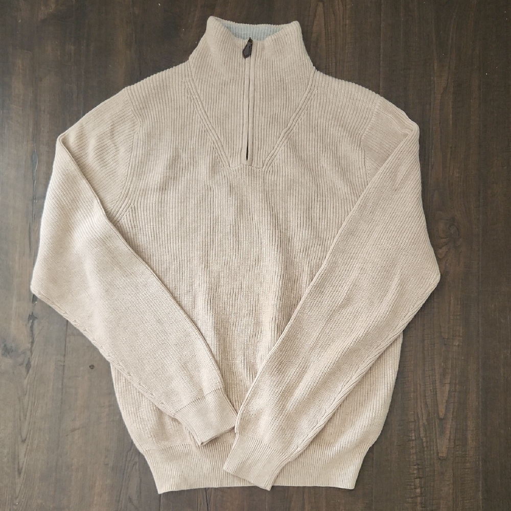 Brooks Brothers Supima® Cotton Pique Half-Zip Sweater